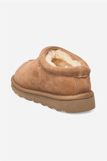 Rosemunde Sydney Shearling bandtofflor - Mandel